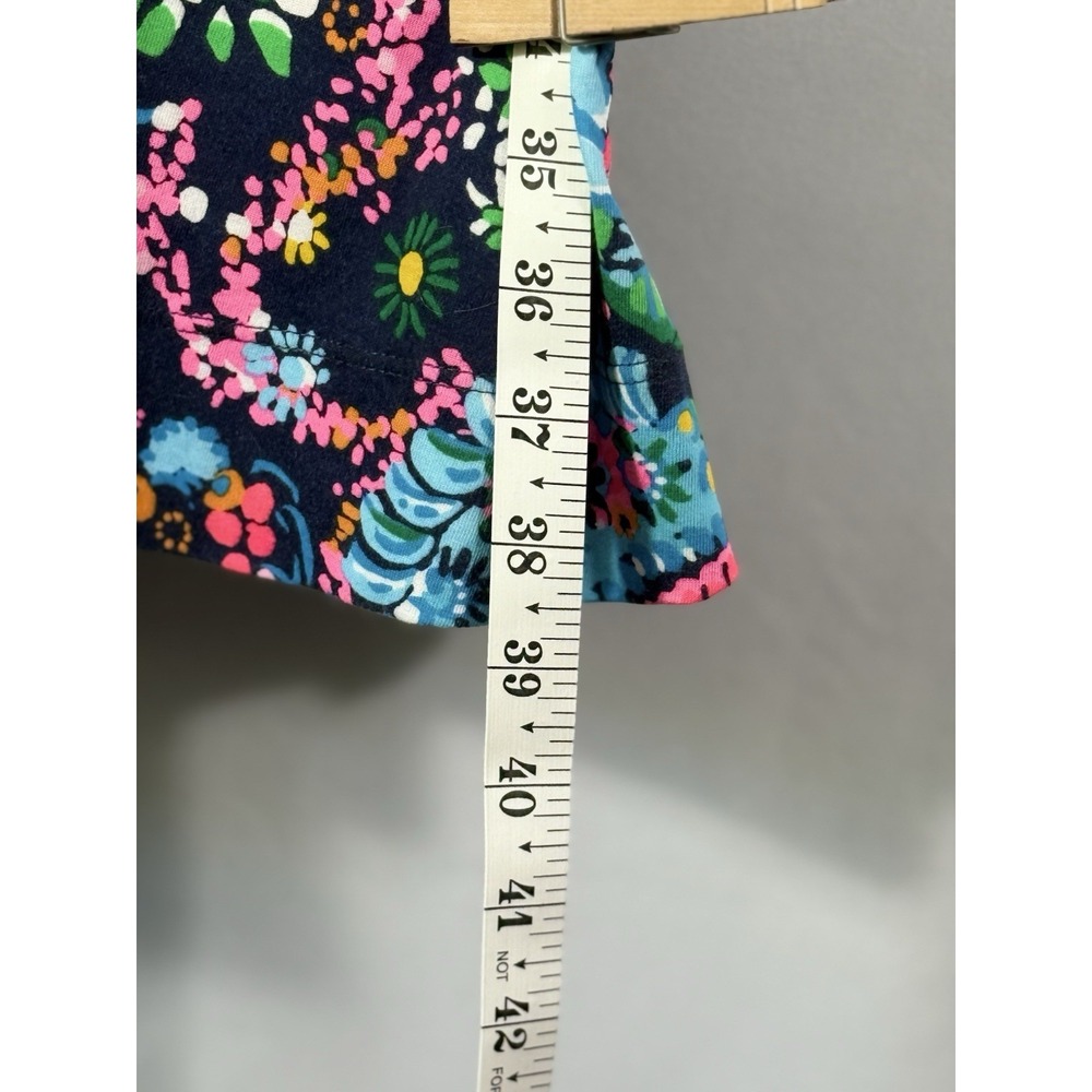 Lilly Pulitzer Cath Dress Take Me To The Sea 3/4 Sleeve V Neck Cotton Womens‎ L - Picture 11 of 14